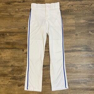 Champro Baseball Pants Youth Open Bottom White With Blue Piping Size NWT Medium‎